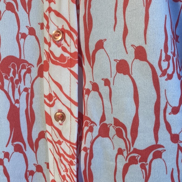 Vintage 70’s Montgomery Ward Penguin Dagger Collar Button Down Shirt - Picture 4 of 6